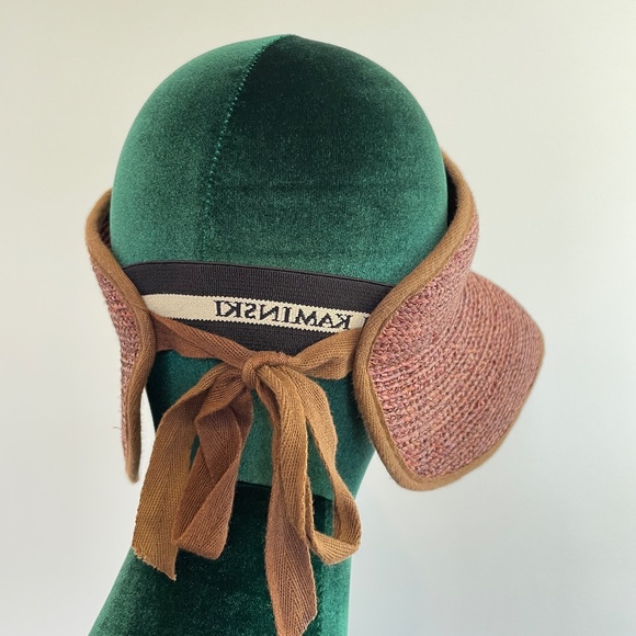 Helen Kaminski Raffia Packable Visor Sun Hat One Size Coastal Quiet Luxury Tie main image 10
